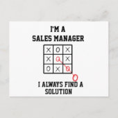Ik Ben Een Sales Manager Ik Vind Altijd Een Oploss Briefkaart (Voorkant)