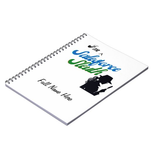 Ik ben een Salesforce Sleuth Notitieboek (Linkerzijde)