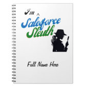 Ik ben een Salesforce Sleuth Notitieboek (Voorkant)