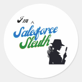 Ik ben een Salesforce Sleuth Ronde Sticker
