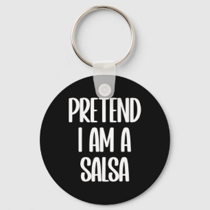 Ik ben een Salsa Halloween kostuum Sleutelhanger