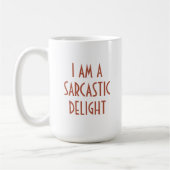 Ik ben een Sarcastic Delight Funny Koffiemok (Links)