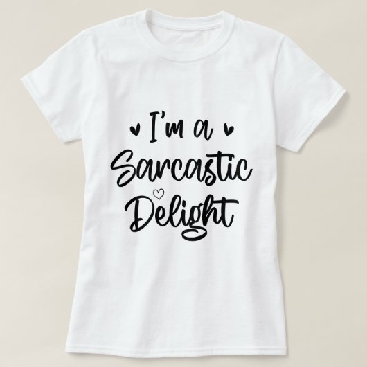 Ik ben een sarcastisch genot sarcast liefhebber gr t-shirt (Design voorkant)