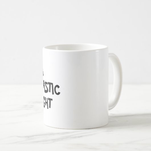 Ik ben een sarcastisch grappige modebok koffiemok (Voorkant rechts)