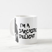 Ik ben een sarcastisch grappige modebok koffiemok (Voorkant links)