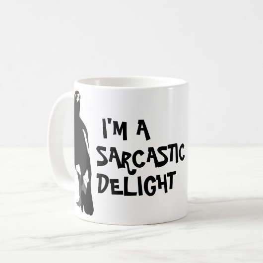 Ik ben een sarcastisch grappige modebok koffiemok (Voorkant links)