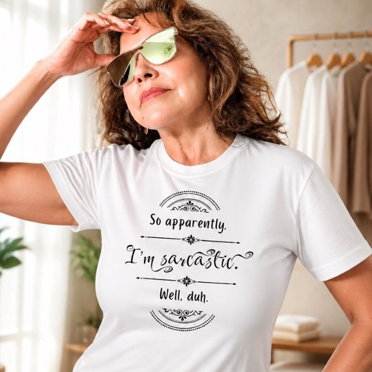 Ik ben een sarcastisch leuk T-shirt
