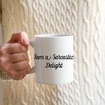 Ik ben een sarcastische Delight Funny Coffee Mok<br><div class="desc">Voeg een vleugje sarcasme toe aan je ochtendroutine met onze 'I am a Sarcastic Delight' mok. Deze mok is ideaal voor degenen die een goede lach en een sterke kop koffie waarderen. Of het nu gaat om een cadeau voor een vriend of een persoonlijke verwennerij, deze mok zal zeker een...</div>