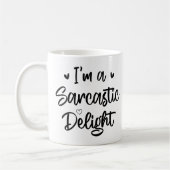 Ik ben een sarcastische Delight Sarcasme Lover Fun Koffiemok (Links)