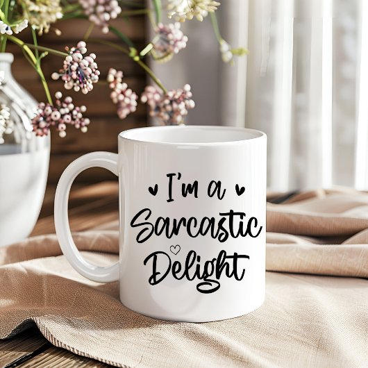 Ik ben een sarcastische Delight Sarcasme Lover Fun Koffiemok