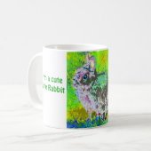 Ik ben een schattig konijn koffiemok (Voorkant links)