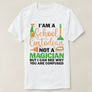 Ik ben een schoolbewaarder Cool Sarcastic Gezegde T-shirt