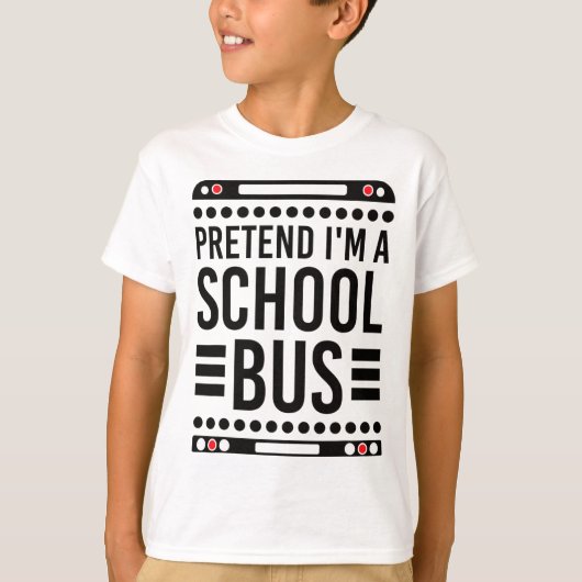 Ik ben een schoolbuikkostuum Halloween T-shirt (Voorkant)