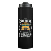 Ik ben een schoolbus Aide Funny Terug naar school Thermosbeker (Voorkant)