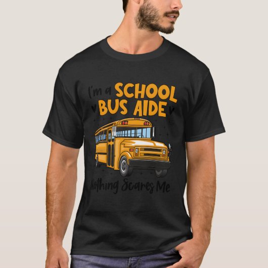 Ik ben een schoolbus assistent Trotse bus assisten T-shirt (Voorkant)