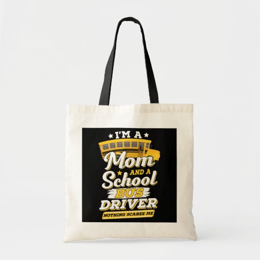 Ik ben een schoolbus van de mam. tote bag (Voorkant)