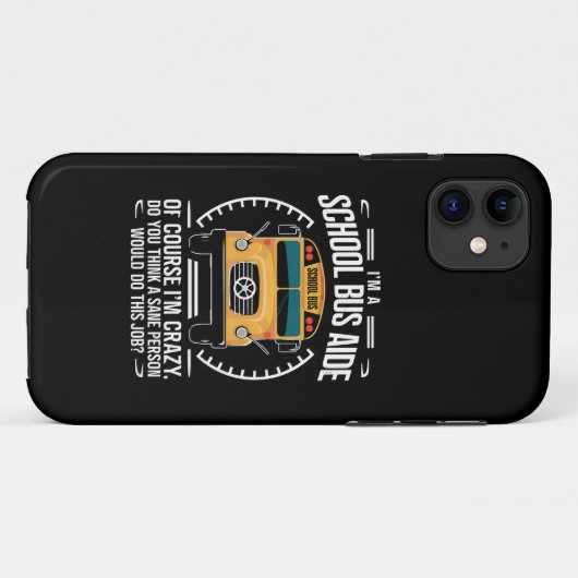 Ik ben een schoolbusassistent, grappig terug naar Case-Mate iPhone case (Achterkant (horizontaal))