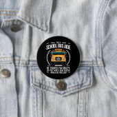 Ik ben een schoolbusassistent, grappig terug naar ronde button 7,6 cm (In situ)
