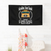 Ik ben een schoolbusassistent, grappig terug naar  spandoek (Insitu)
