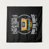 Ik ben een schoolbusassistent, grappig terug naar wandkleed (Voorkant (horizontaal))