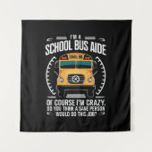 Ik ben een schoolbusassistent, grappig terug naar wandkleed (Voorkant)