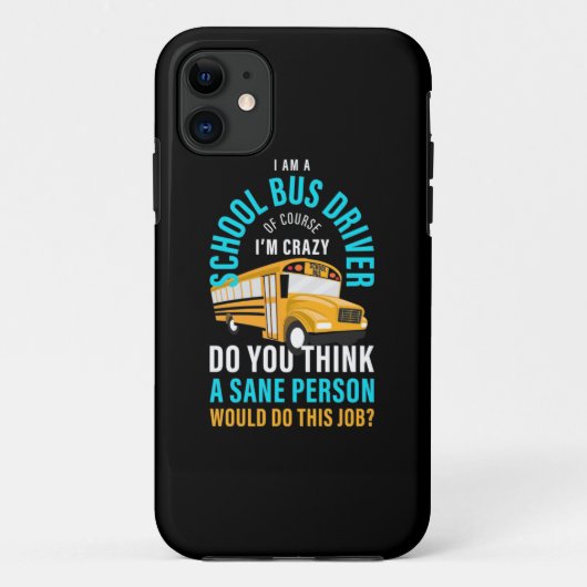 Ik ben een schoolbuschauffeur Case-Mate iPhone case (Achterkant)