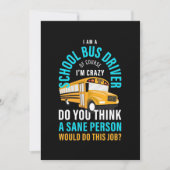 Ik ben een schoolbuschauffeur save the date (Voorkant)