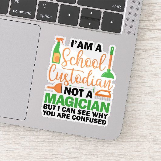 Ik ben een schoolopzichter Cool sarcastisch zeggen Sticker (Detail)