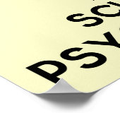 Ik ben een schoolpsycholoog "Kalm houden" Poster (Hoek)