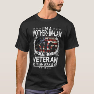 Ik ben een schoonmoeder en een veteraan maakt niet t-shirt