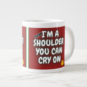 Ik ben een schouder die je kunt huilen op Jumbo ko Grote Koffiekop