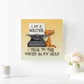 Ik ben een schrijver die ik met de stemmen in mijn vierkante klok (Huis)