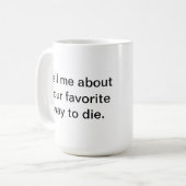 Ik ben een schrijver koffiemok (Voorkant links)