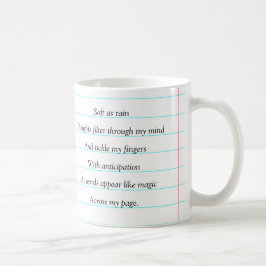 Ik ben een schrijver Motivatie gedicht gepersonali Koffiemok