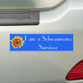 Ik ben een Schwannoma Survivor bumper sticker (Op auto)