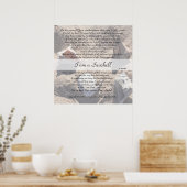 Ik ben een Seashell 24x24Matte Poster of Digital v (Keuken)