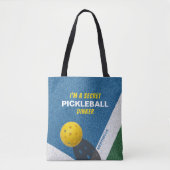 Ik ben een SECRET PICKLEBALL DINKER Funny Quote Tote Bag (Voorkant)