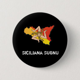 Ik ben een Siciliaans dialect-Button-Feminine-vorm Ronde Button 5,7 Cm