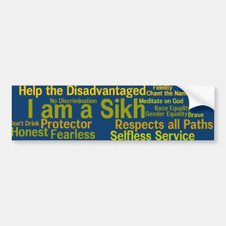 Ik ben een Sikh Bumpersticker