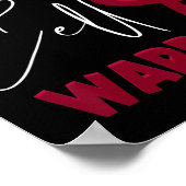 Ik ben een sikkelcelstrijder - sikkelcelanemie AW Poster (Hoek)