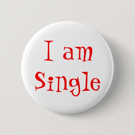 Ik ben een single pin ronde button 5,7 cm (Voorkant)