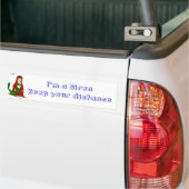 Ik ben een Siren hou je afstand Bumpersticker (Op Truck)