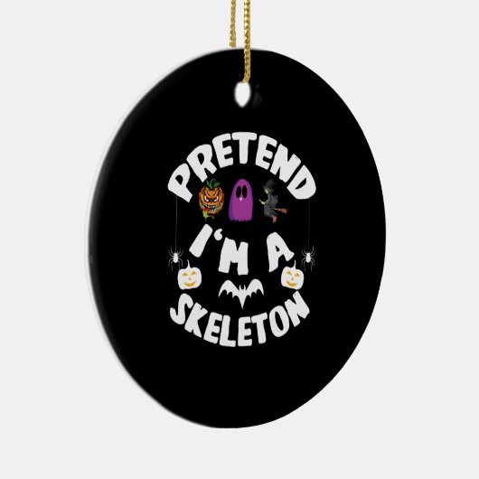 Ik ben een Skeleton Halloween Costume Giff Keramisch Ornament (Rechts)