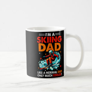 Ik ben een skïende papa definitie veel cooler grap koffiemok