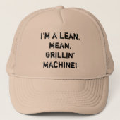 Ik ben een slanke, gemiddelde, Grillin' machine! Trucker Pet (Voorkant)