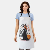 Ik ben een slechte heks schort (Gedragen)