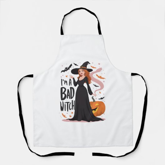 Ik ben een slechte heks schort (Voorkant)