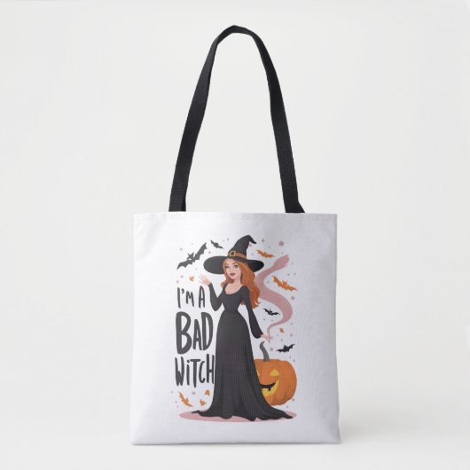 Ik ben een slechte heks tote bag (Voorkant)