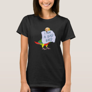 Ik ben een slechte vogel. Ik ben een groene ananan T-shirt