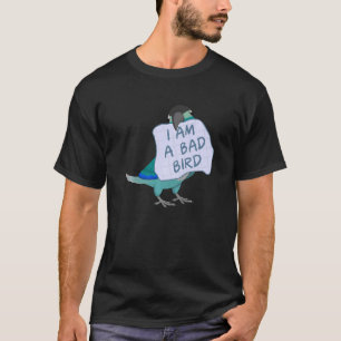 Ik ben een slechte vogel... ik heb een groene kauw t-shirt